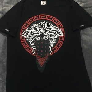Crooks and Castles "Greco Medusa" Red, White & Black Size Large